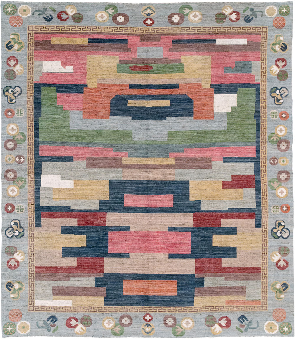 Modern East Turkestan Khotan Room Size Carpet, No.32606 - Gsblank
