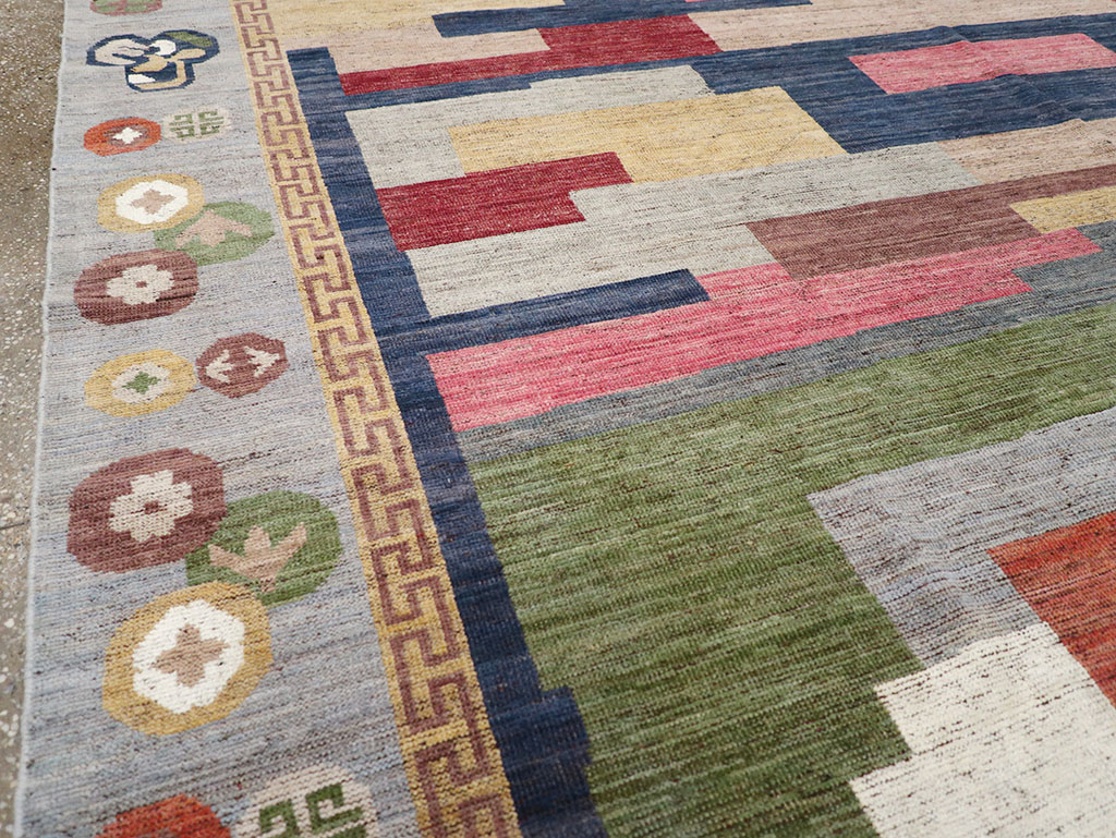 Modern East Turkestan Khotan Room Size Carpet, No.32606 - Gsblank