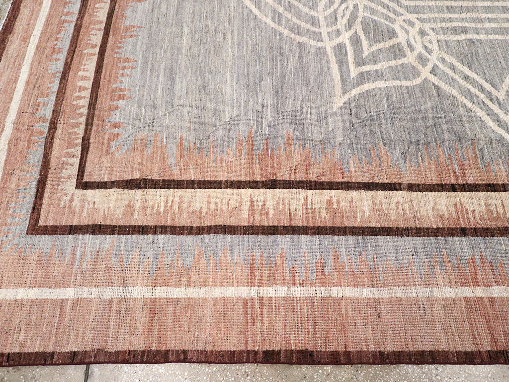 Modern Deco Inspired Khotan Carpet, No.32607 - Gsblank