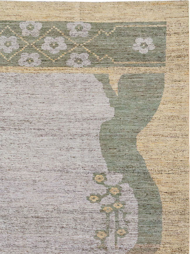 Modern East Turkestan Khotan Room Size Carpet, No.32608 - Gsblank