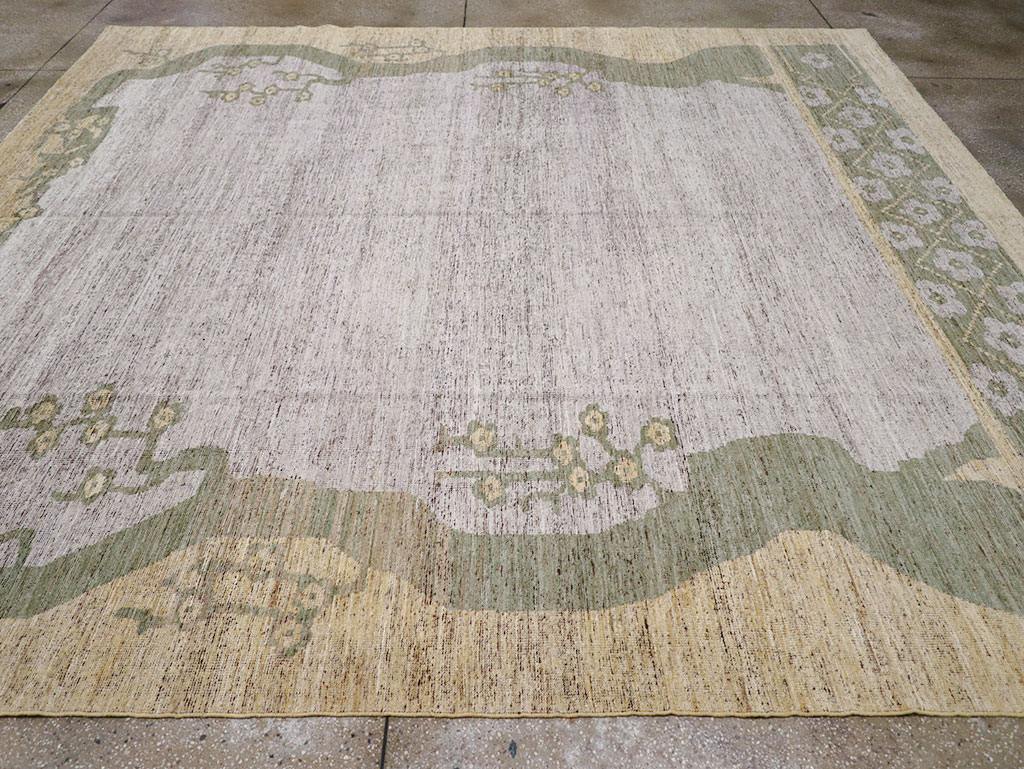 Modern East Turkestan Khotan Room Size Carpet, No.32608 - Gsblank