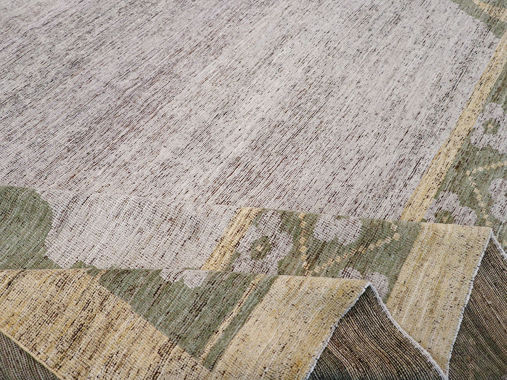 Modern East Turkestan Khotan Room Size Carpet, No.32608 - Gsblank