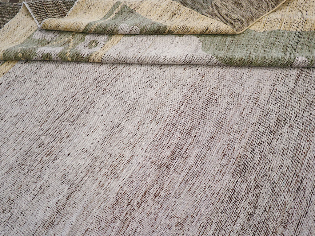 Modern East Turkestan Khotan Room Size Carpet, No.32608 - Gsblank