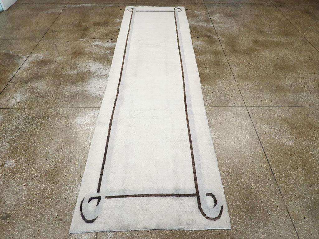 Modern Turkish Art Deco Runner, No.32609 - Gsblank