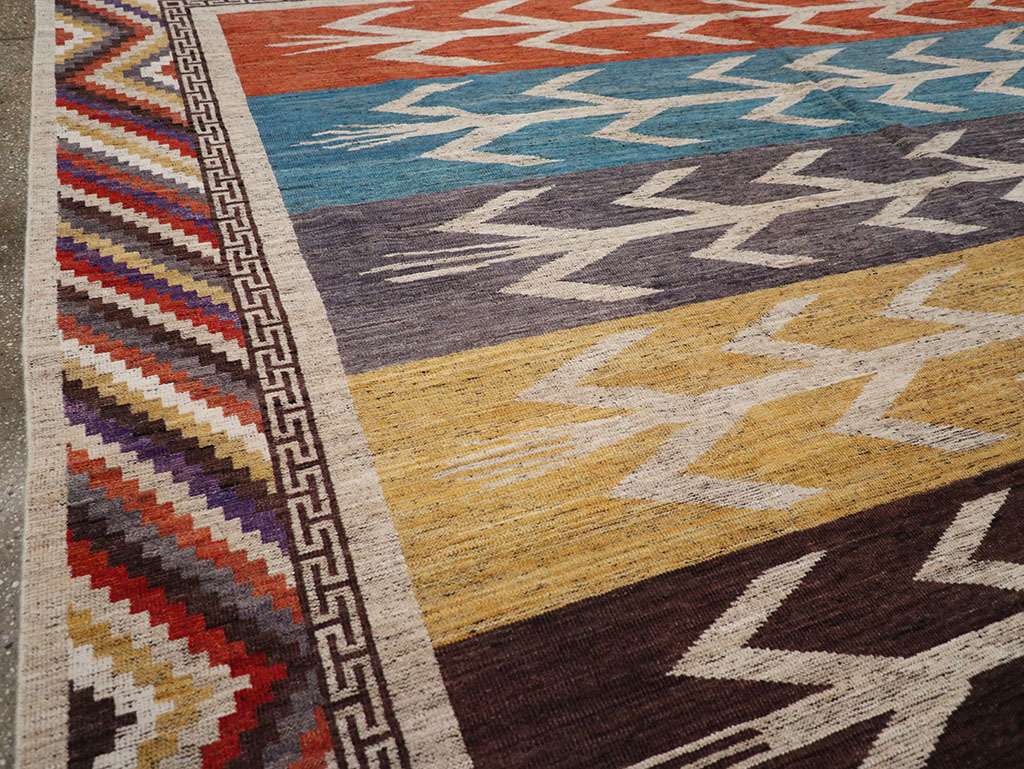 Modern East Turkestan Khotan Room Size Carpet, No.32610 - Gsblank