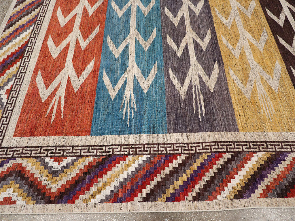 Modern East Turkestan Khotan Room Size Carpet, No.32610 - Gsblank