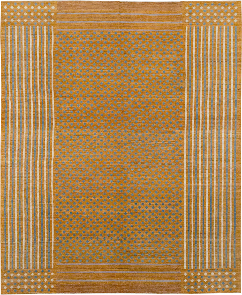 Contemporary East Turkestan Khotan Room Size Carpet, No.32611 - Gsblank
