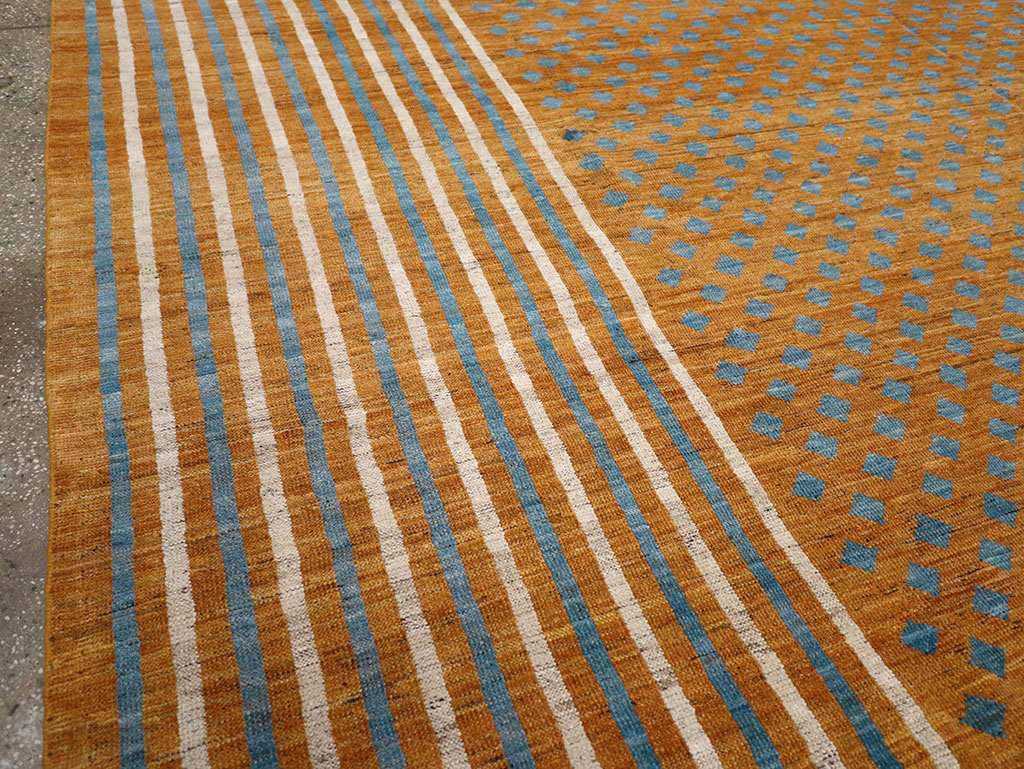 Contemporary East Turkestan Khotan Room Size Carpet, No.32611 - Gsblank