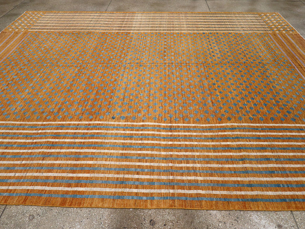 Contemporary East Turkestan Khotan Room Size Carpet, No.32611 - Gsblank