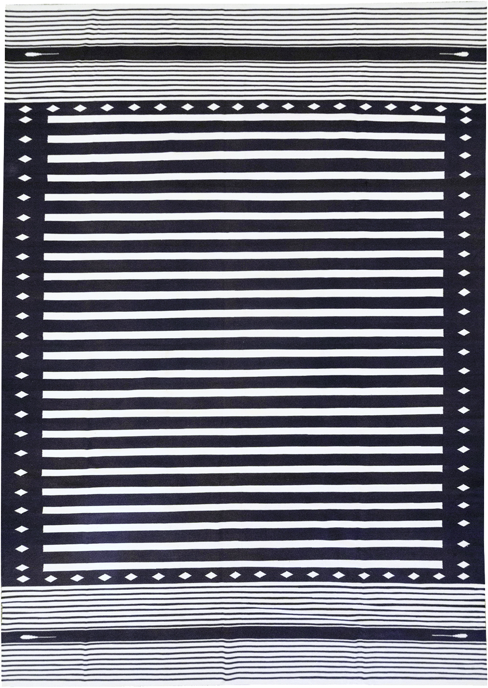 Modern Indian Flatweave Dhurrie Large Carpet, No.32612 - Gsblank