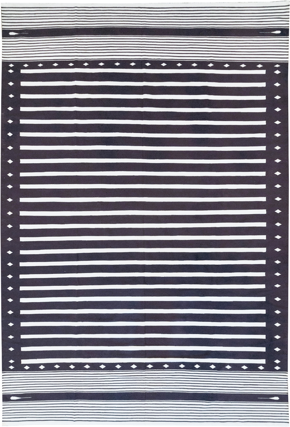 Modern Indian Flatweave Dhurrie Large Carpet, No.32614 - Gsblank