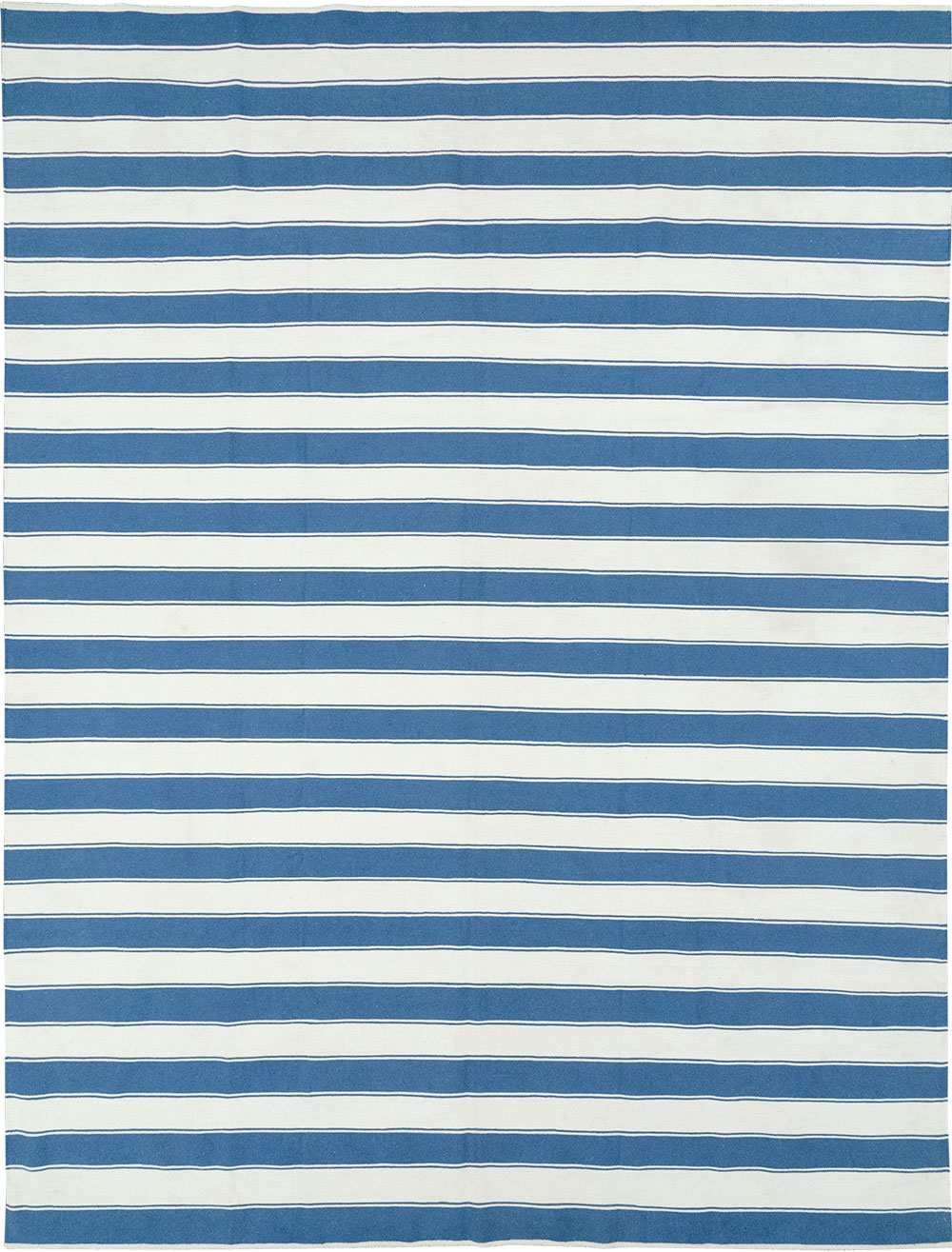 Modern Indian Cotton Dhurrie Room Size Carpet, No.32615 - Gsblank