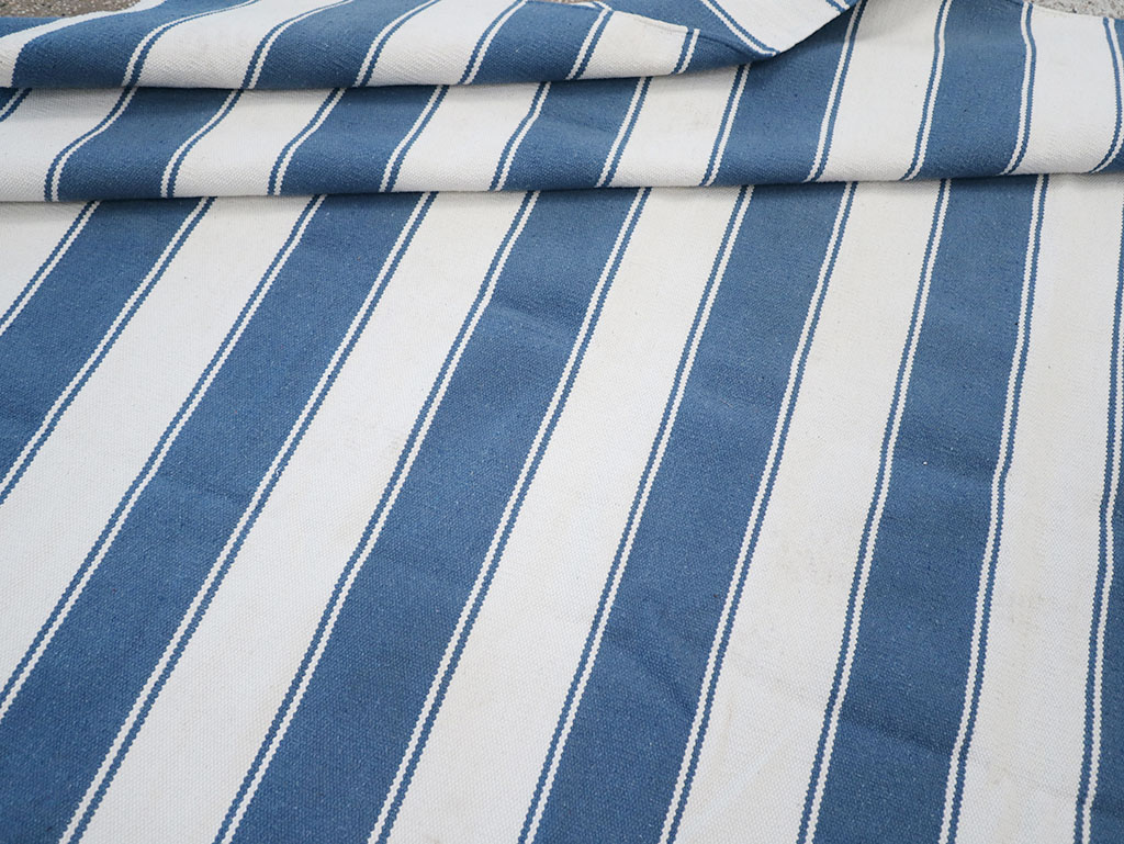 Modern Indian Flatweave Dhurrie Accent Carpet, No.32617 - Gsblank