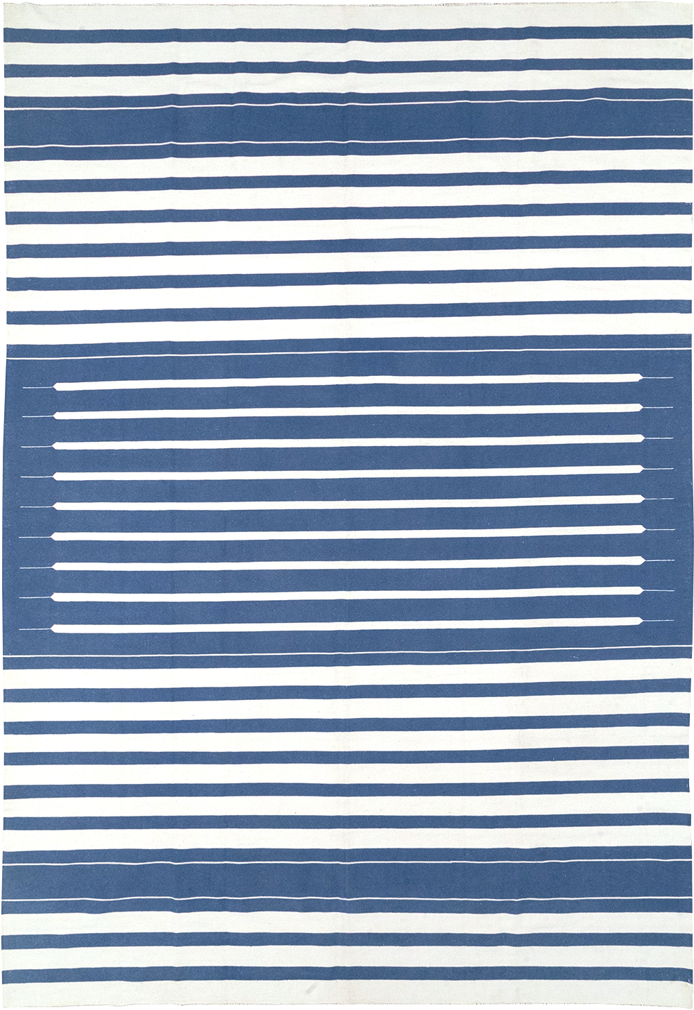 Modern Indian Flatweave Dhurrie Room Size Carpet, No.32618 - Gsblank