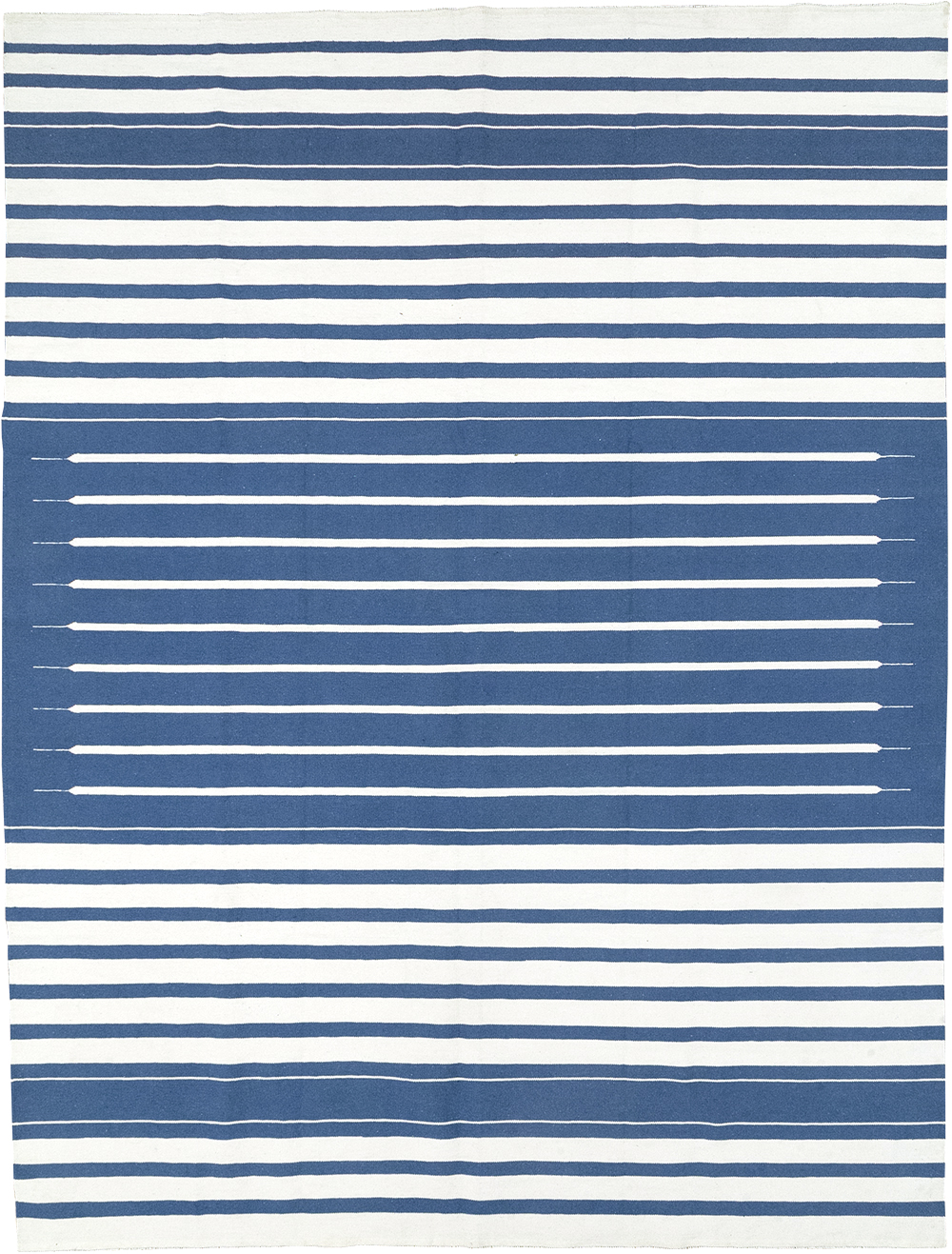 Modern Indian Flatweave Dhurrie Room Size Carpet, No.32619 - Gsblank