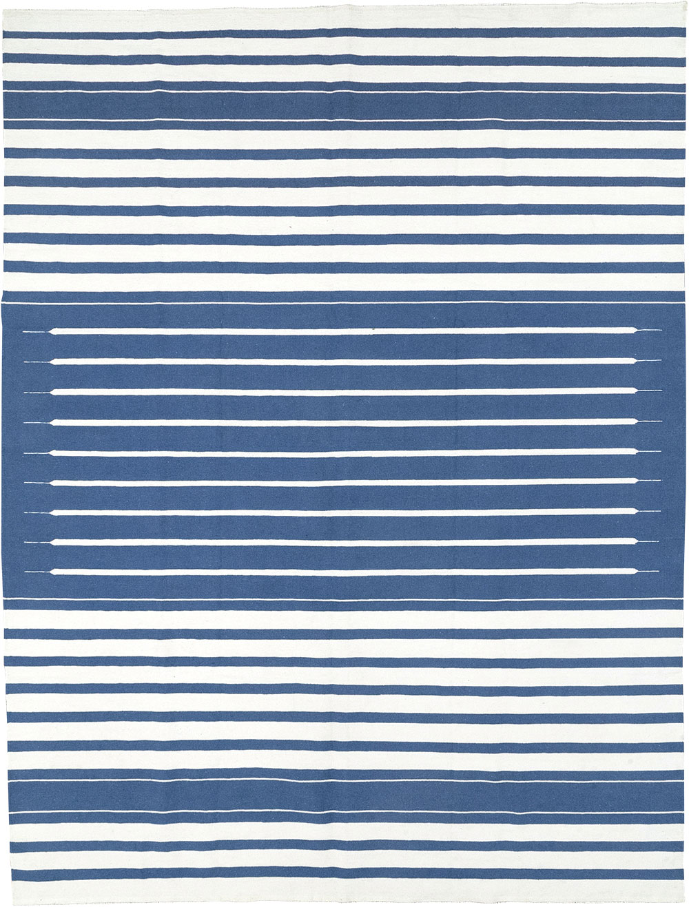 Modern Indian Flatweave Dhurrie Room Size Carpet, No.32619 - Gsblank