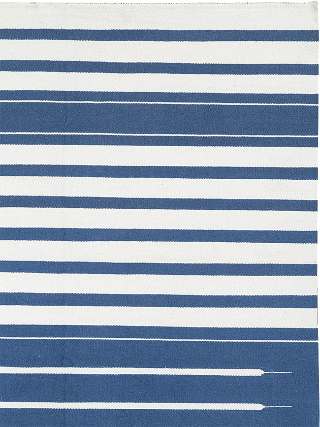 Modern Indian Flatweave Dhurrie Room Size Carpet, No.32619 - Gsblank