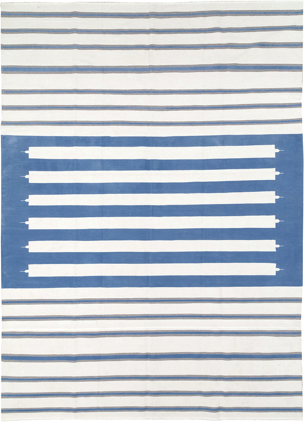 Modern Indian Flatweave Dhurrie Room Size Carpet, No.32622 - Gsblank