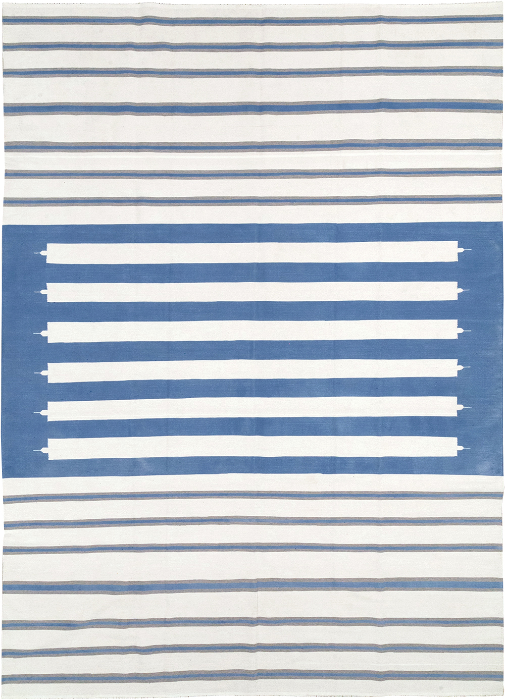 Modern Indian Flatweave Dhurrie Room Size Carpet, No.32622 - Gsblank