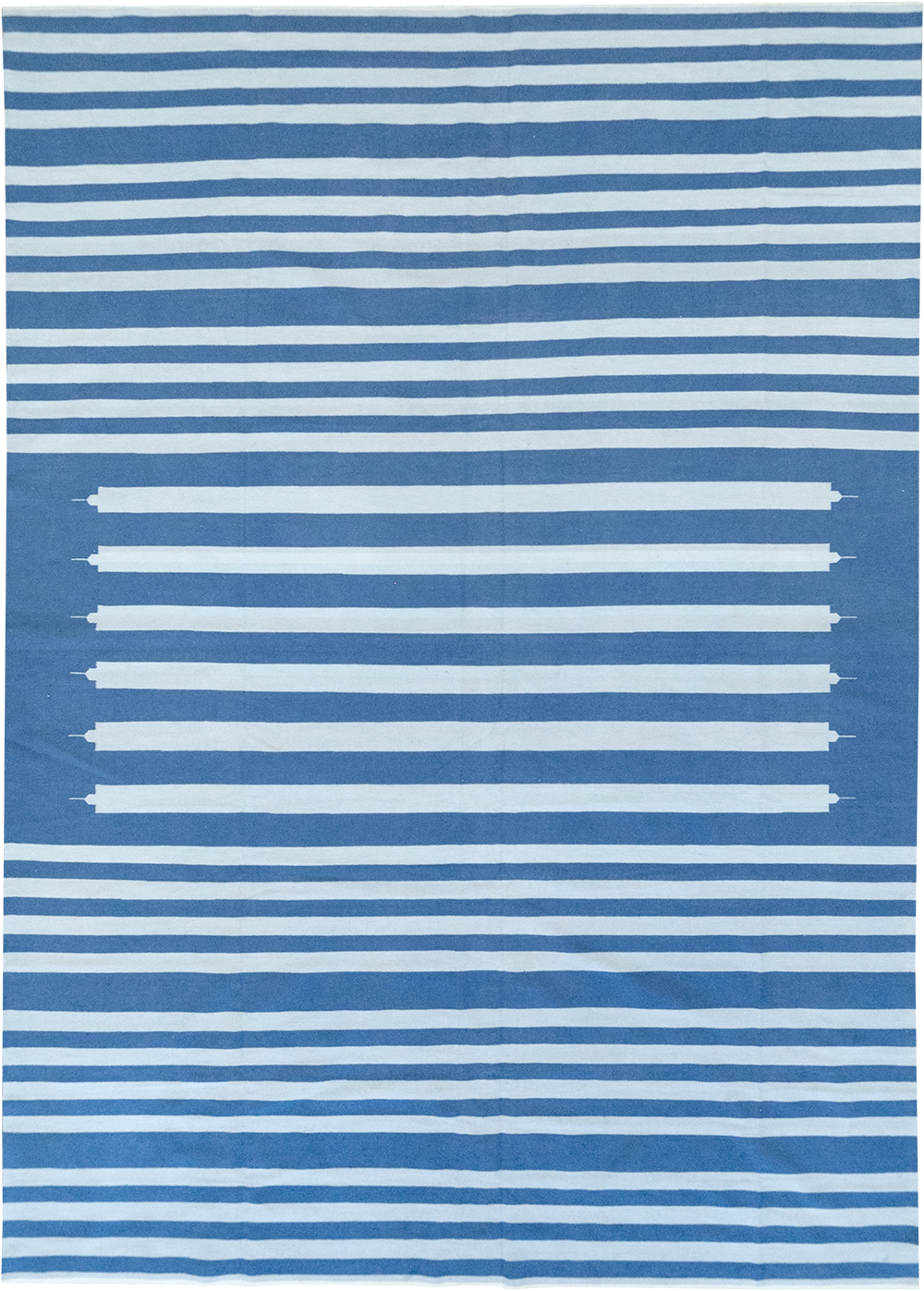 Modern Indian Flatweave Dhurrie Large Room Size Carpet, No.32623 - Gsblank