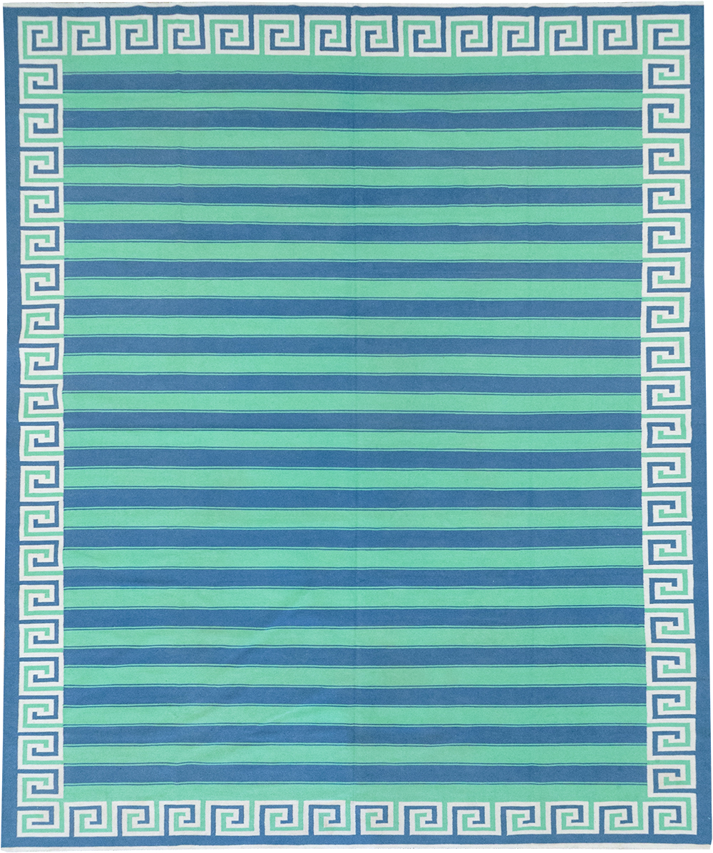 Modern Indian Flatweave Dhurrie Oversize Carpet, No.32625 - Gsblank