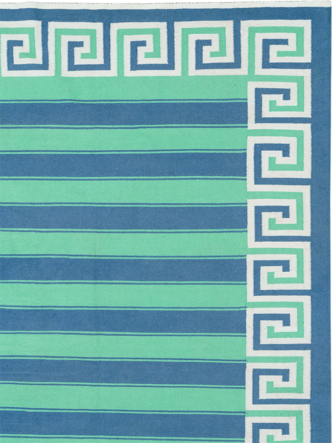 Modern Indian Flatweave Dhurrie Oversize Carpet, No.32625 - Gsblank