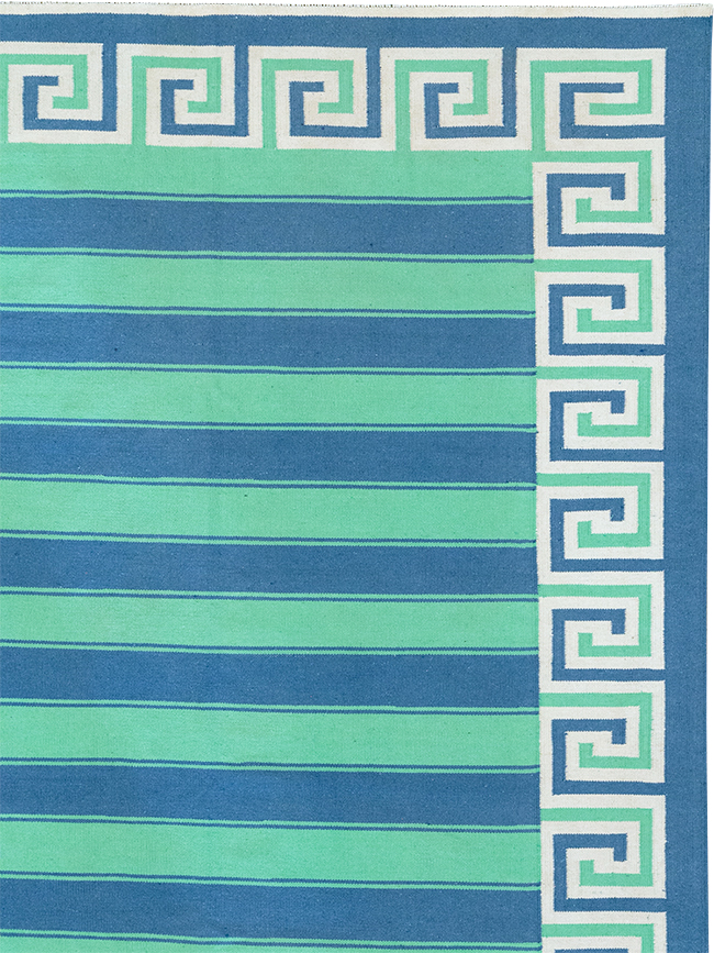 Modern Indian Flatweave Dhurrie Oversize Carpet, No.32625 - Gsblank