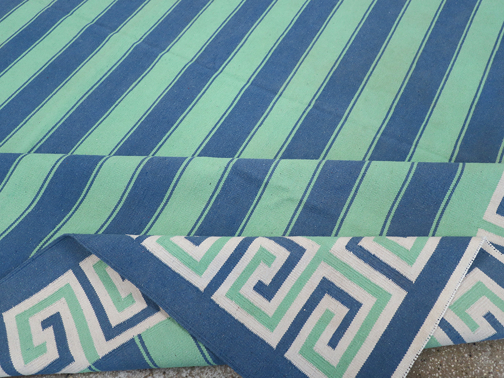 Modern Indian Flatweave Dhurrie Oversize Carpet, No.32625 - Gsblank