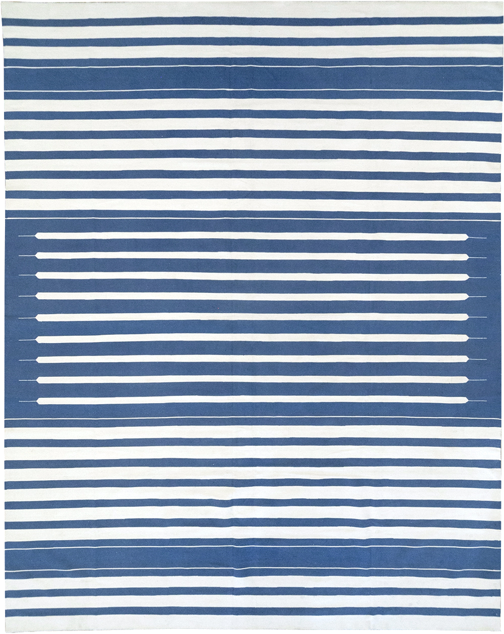 Modern Indian Flatweave Dhurrie Large Room Size Carpet, No.32626 - Gsblank