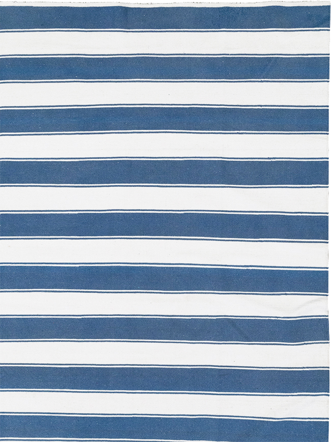 Modern Indian Flatweave Dhurrie Large Room Size Carpet, No.32627 - Gsblank