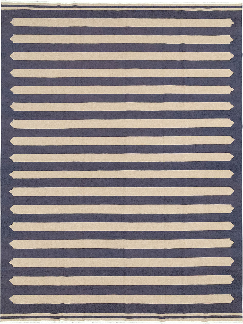 Modern Indian Flatweave Dhurrie Room Size Carpet, No.32630 - Gsblank