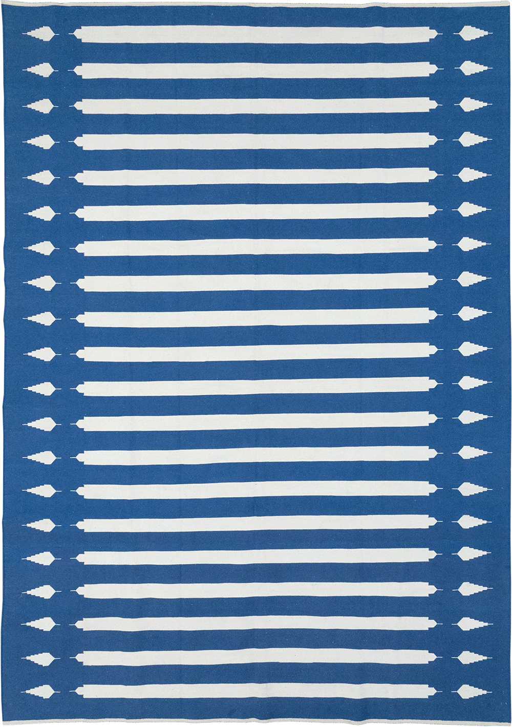 Modern Indian Flatweave Dhurrie Room Size Carpet, No.32632 - Gsblank