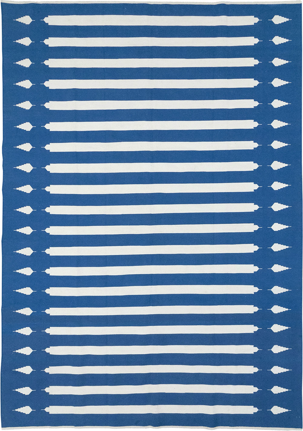 Modern Indian Flatweave Dhurrie Room Size Carpet, No.32632 - Gsblank