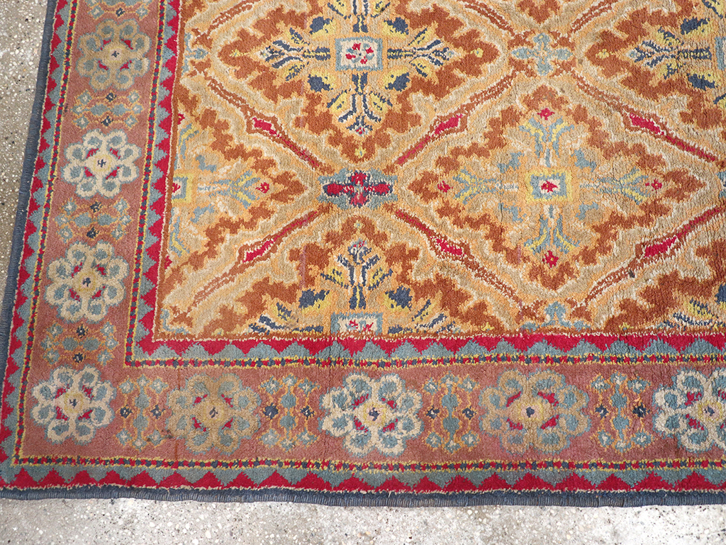 Vintage Indian Cotton Agra Accent Rug, No.32642 - Gsblank