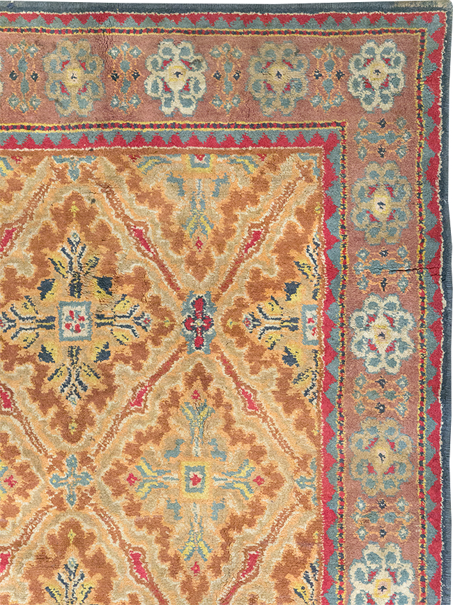 Vintage Indian Cotton Agra Accent Rug, No.32642 - Gsblank