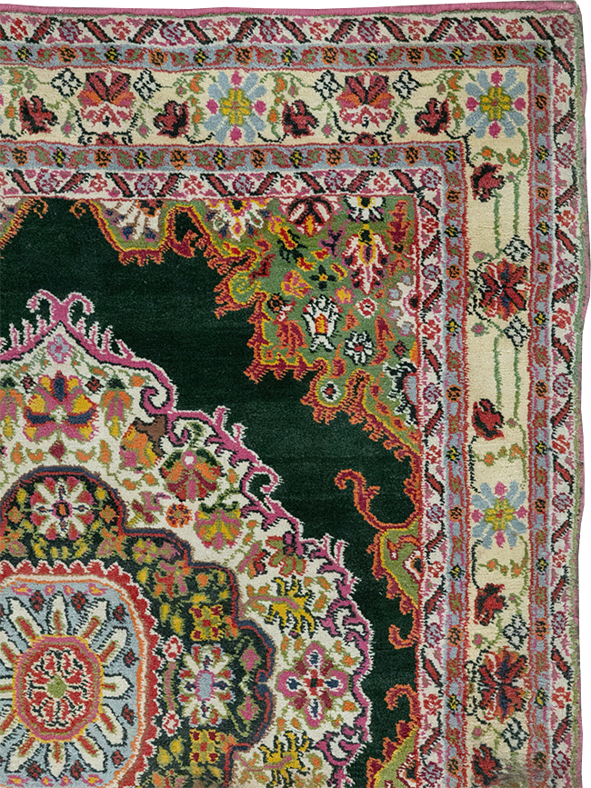 Vintage Indian Cotton Agra Long and Narrow Gallery Carpet, No.32645 - Gsblank