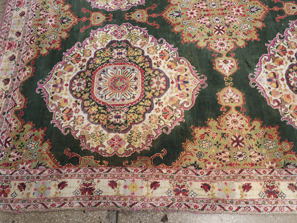 Vintage Indian Cotton Agra Long and Narrow Gallery Carpet, No.32645 - Gsblank