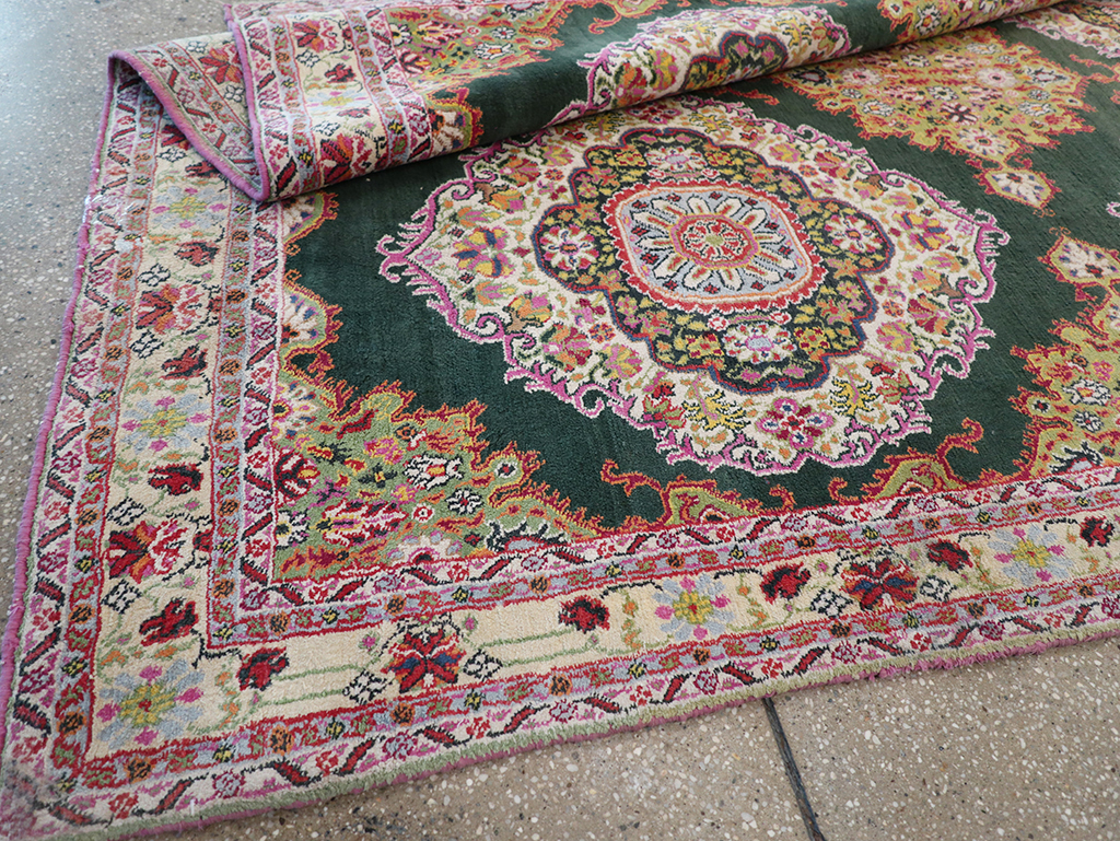 Vintage Indian Cotton Agra Long and Narrow Gallery Carpet, No.32645 - Gsblank