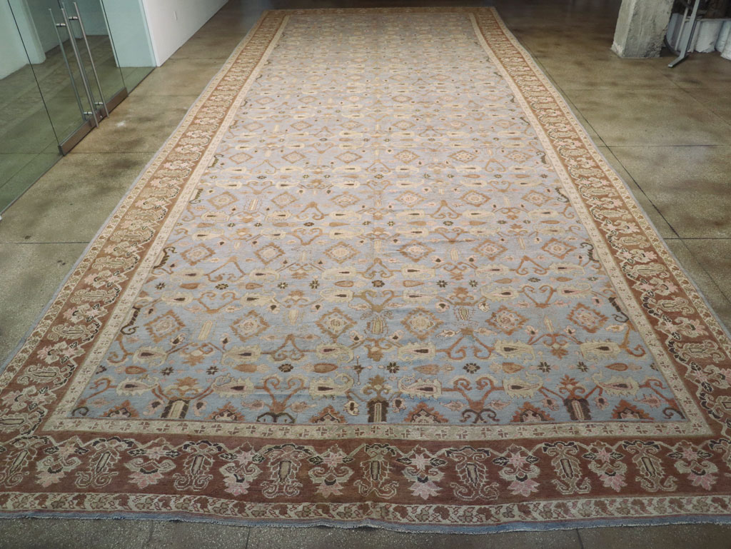 Antique Indian Agra Long and Narrow Carpet, No.32646 - Gsblank