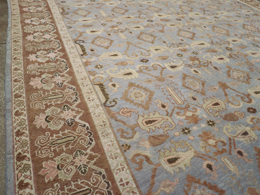 Antique Indian Agra Long and Narrow Carpet, No.32646 - Gsblank