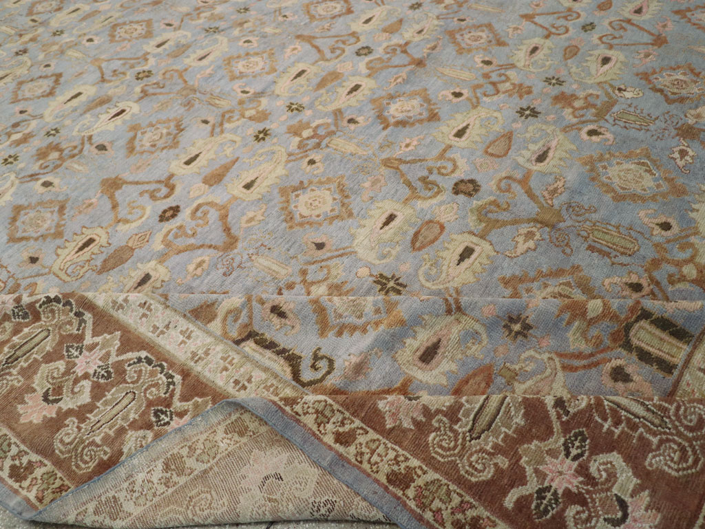 Antique Indian Agra Long and Narrow Carpet, No.32646 - Gsblank