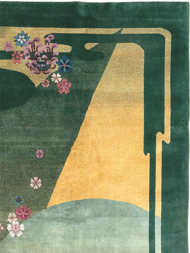 Antique Chinese Art Deco Room Size Carpet, No.32647 - Gsblank