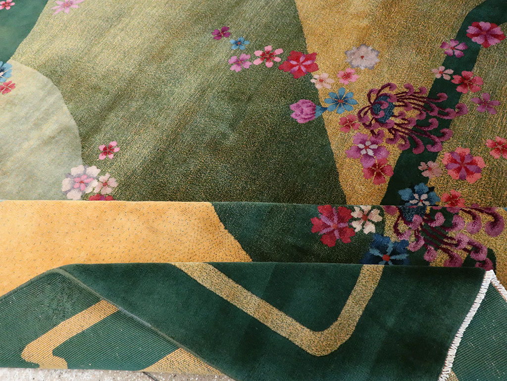 Antique Chinese Art Deco Room Size Carpet, No.32647 - Gsblank