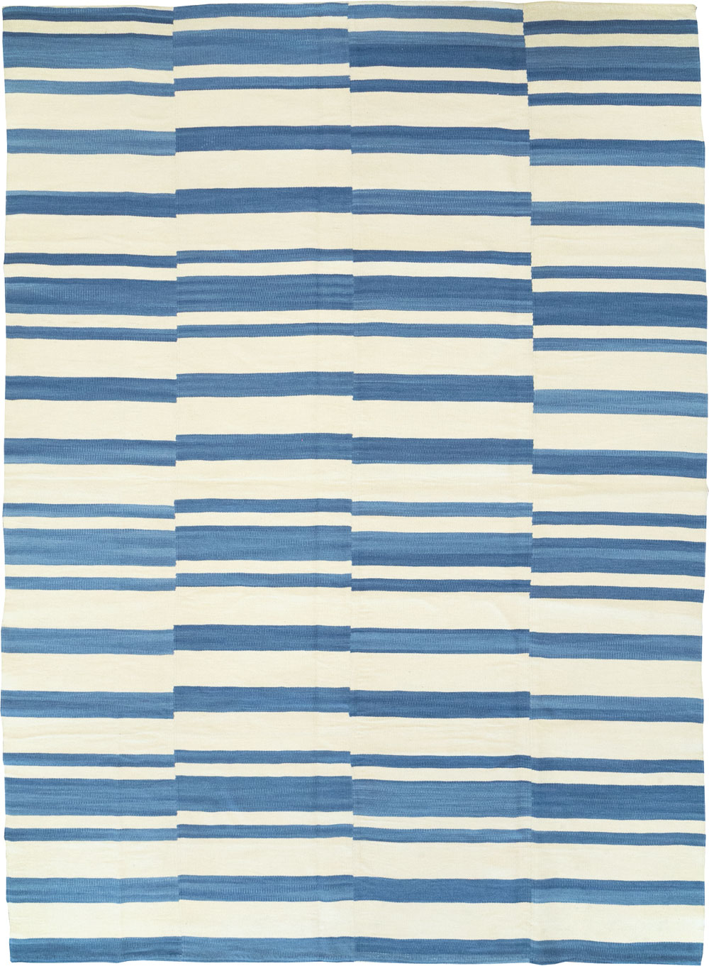 Modern Turkish Flatweave Room Size Carpet, No.32652 - Gsblank