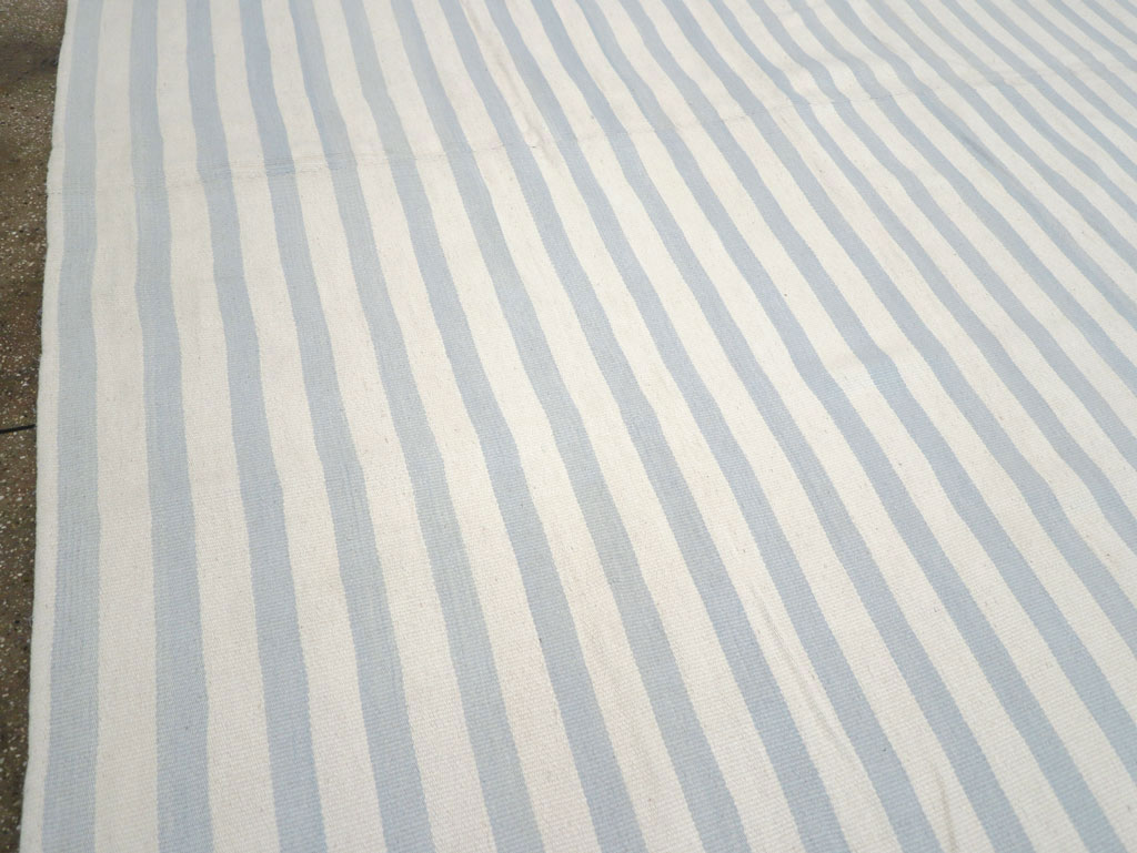 Modern Turkish Flatweave Oversized Square Carpet, No.32653 - Gsblank