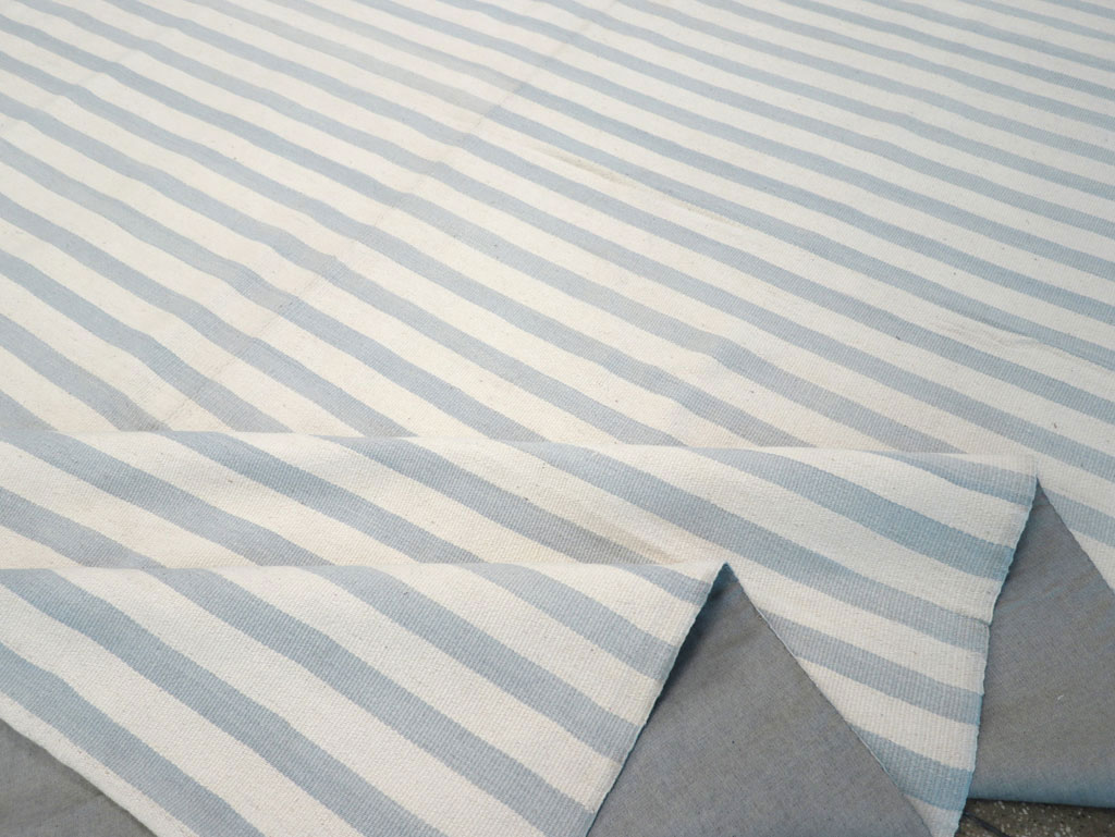 Modern Turkish Flatweave Oversized Square Carpet, No.32653 - Gsblank