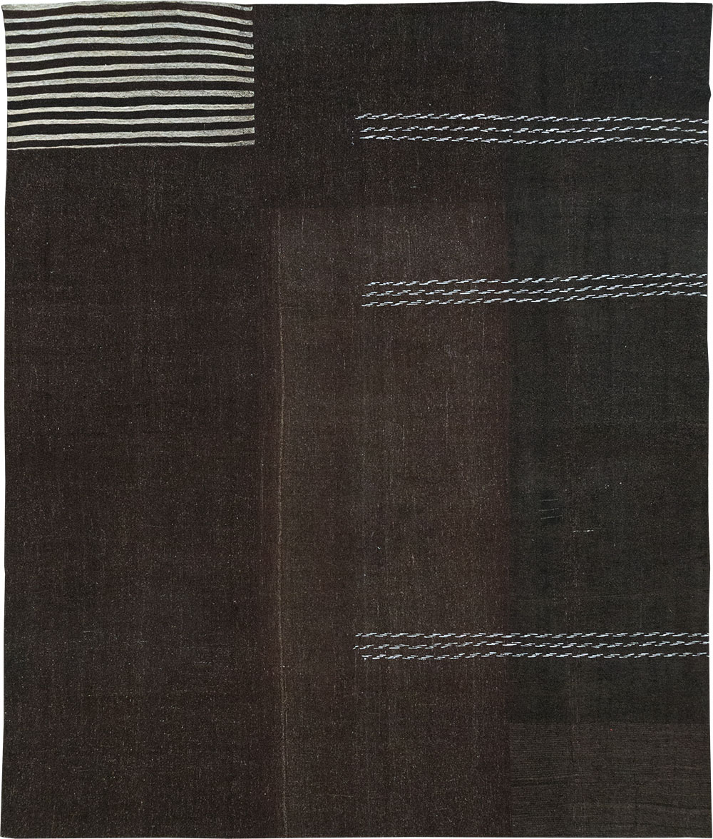 Modern Turkish Flatweave Kilim Large Room Size Carpet, No.32656 - Gsblank