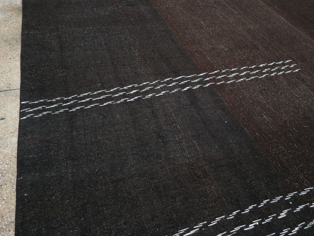 Modern Turkish Flatweave Kilim Large Room Size Carpet, No.32656 - Gsblank