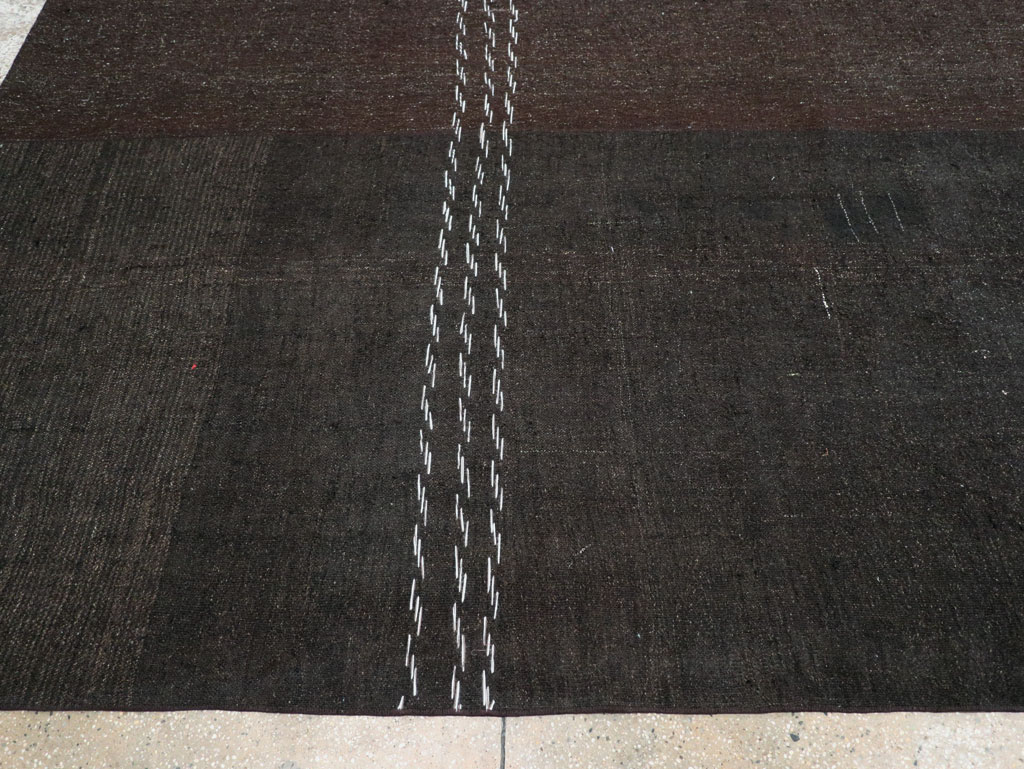 Modern Turkish Flatweave Kilim Large Room Size Carpet, No.32656 - Gsblank