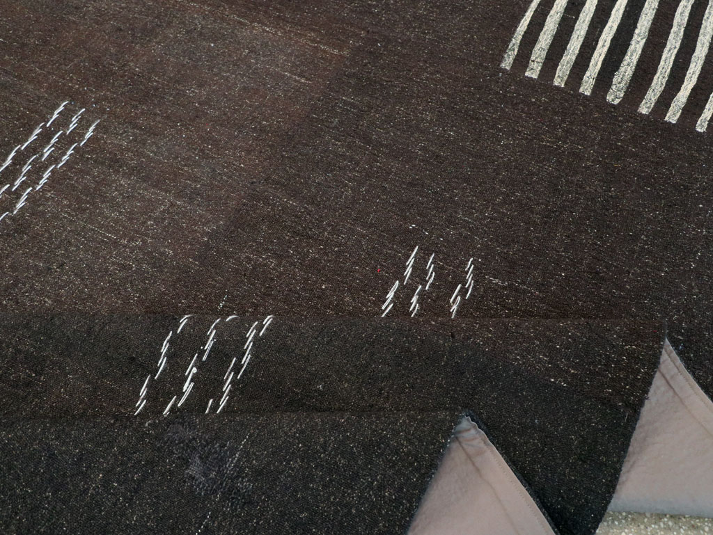 Modern Turkish Flatweave Kilim Large Room Size Carpet, No.32656 - Gsblank